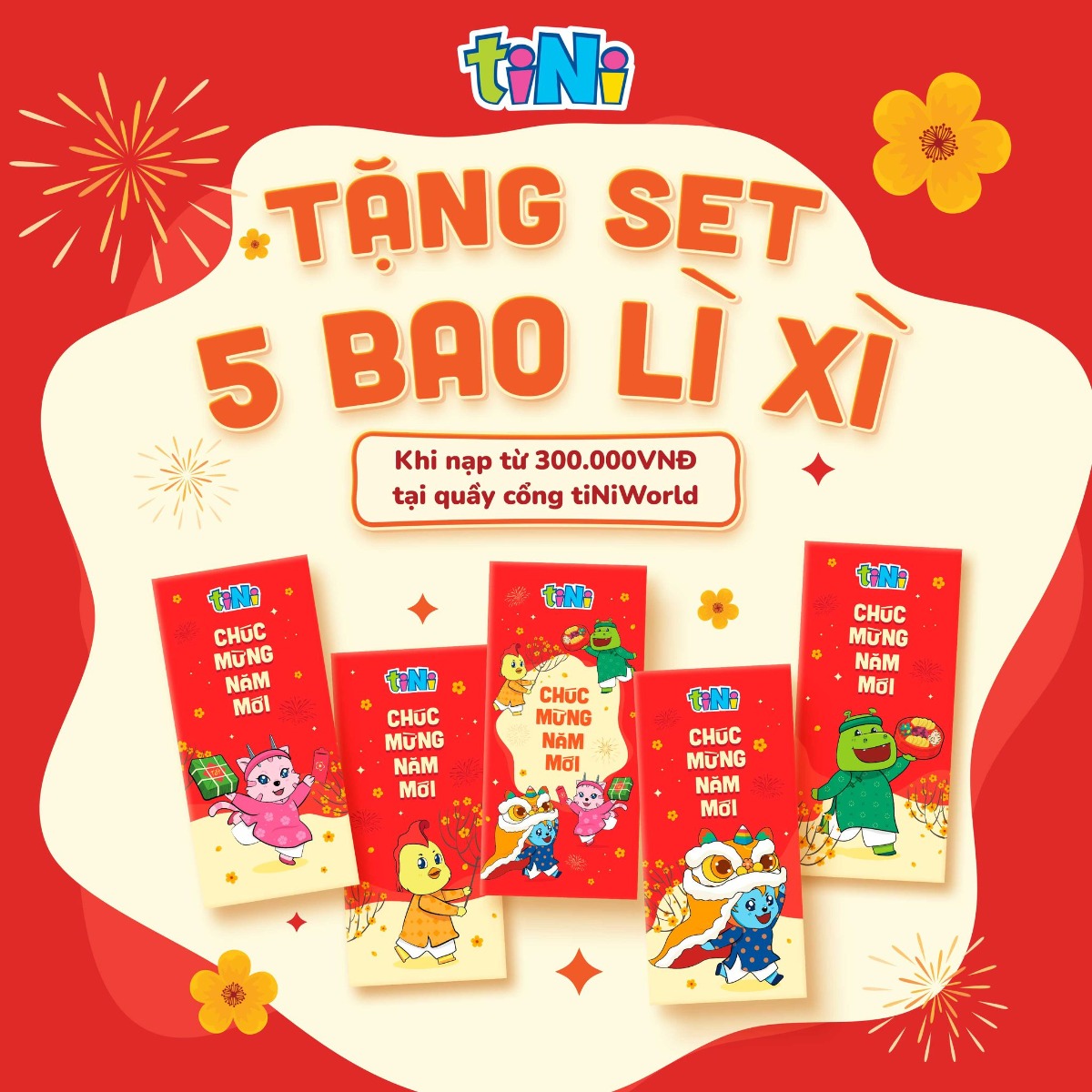 TINIWORLD NHẬN NGAY SET BAO LÌ XÌ TẾT